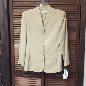 Liz Claiborne Tan Skirt Suit
